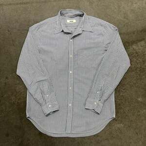 Buck Mason Striped Oxford Button Up Shirt Large Cotton Workwear Ivy Prep